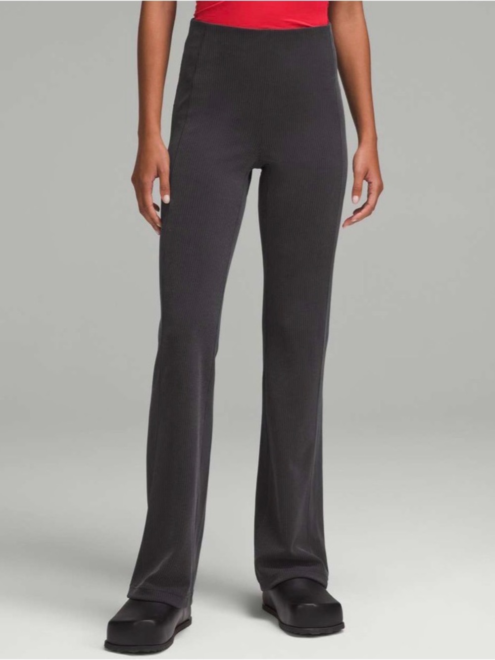 lululemon athletica Ribbed Softstreme Flare Pant 8